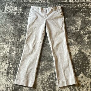 J CREW Light Beige Short City Fit Size 4 Straight Leg Dress Pants